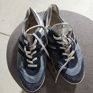 Tod's Navy and Light Gray Casual Sneakers